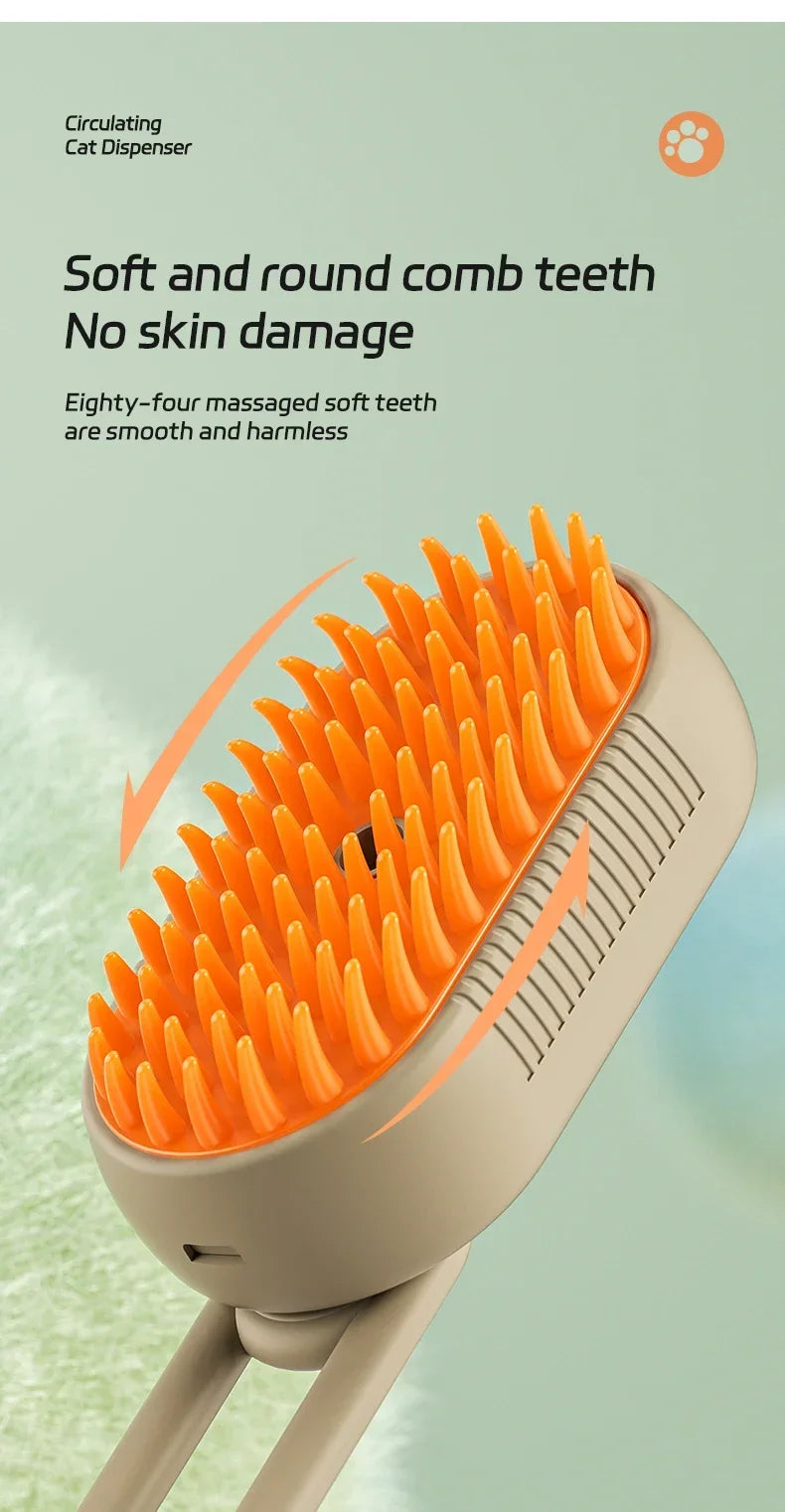 Cat & Dog Pet Spray Massage Comb One Key Spray Anti-Fly Comb Bath Brush Hair Removal Pet Supplies