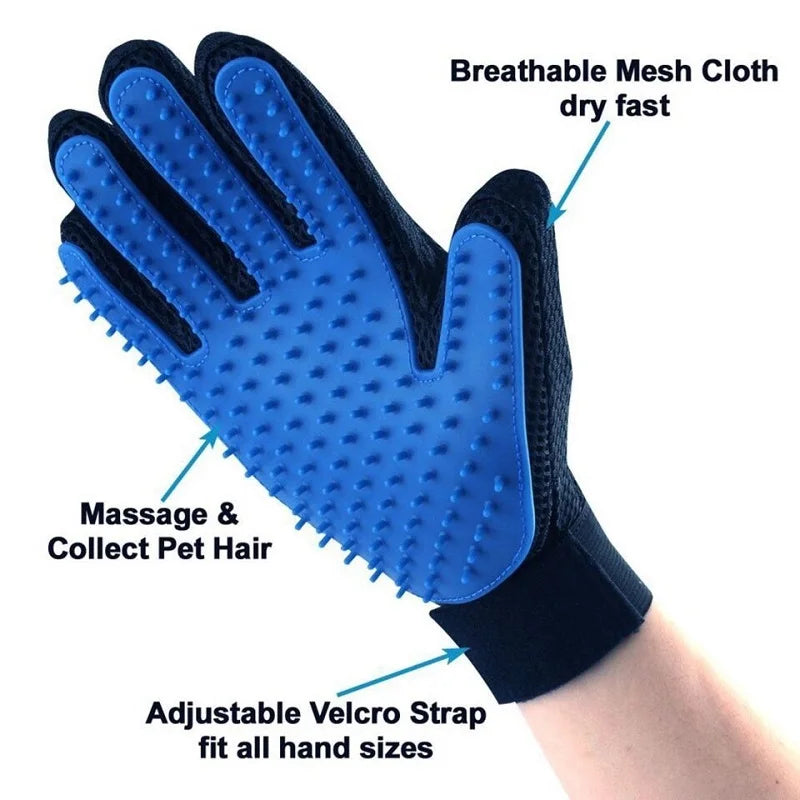 Cat Gloves Pet Brush Cat Self Grooming Shedding Glove Dog Bath Cat Cleaning Supplies Pet Glove Dogs Cats Products Cat Supplies