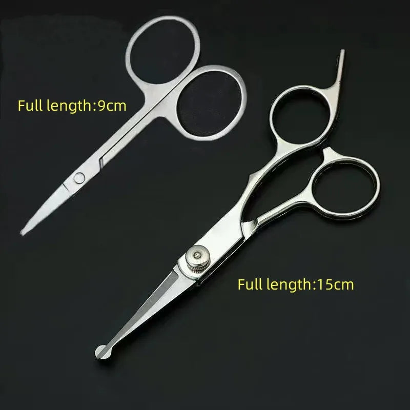 Pet Grooming Scissors Dog Hair Tool Set Professional Trimming Scissors Bent Scissors Teddy Haircutting Scissors Pet Clippers