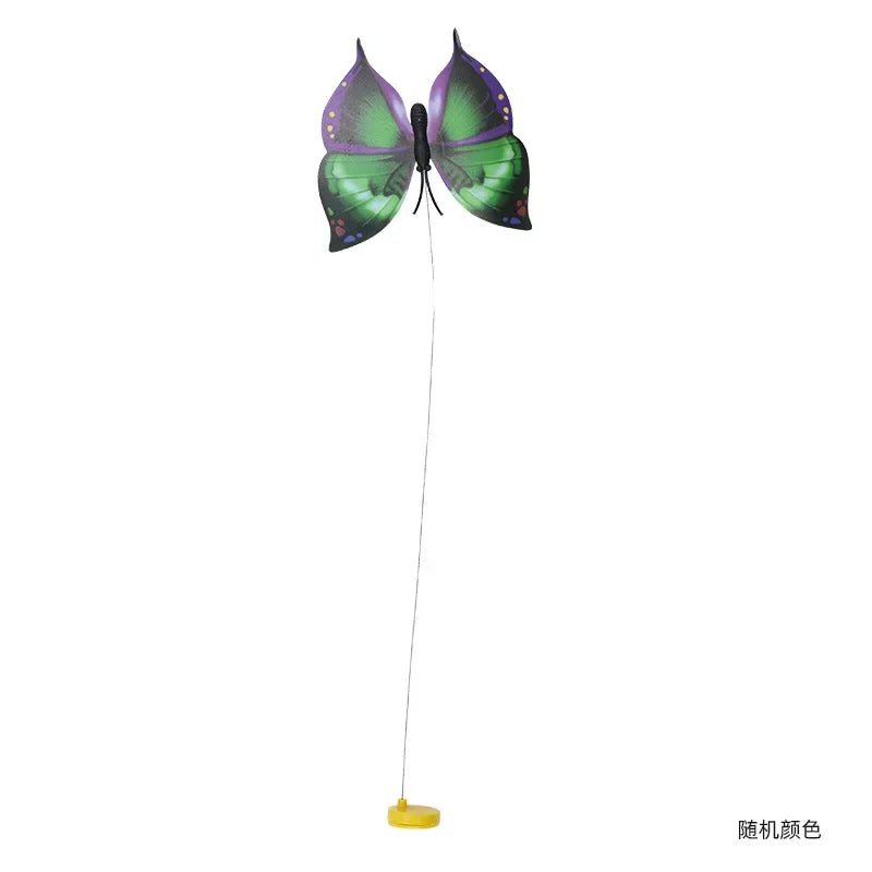 Rotating Electric Butterfly, Hummingbird And Bee Pet New Product Rotating Around Flowers To Cats And Butterflies Pet Toys 고양이