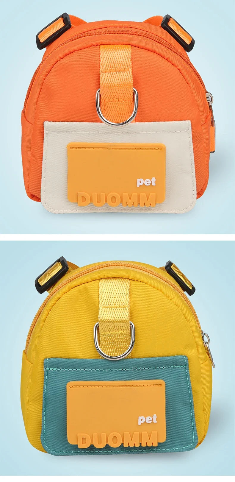 Pet Backpack With Harness Collar Outdoor Travel Portable Dog Training Treat Pouch Puppy Snack Reward Waist Bag Dogs Poop Bags