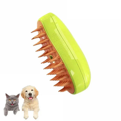 Cat Dog Steam Brush Cat Comb Spray Massage Brush 3in1 Anti-cat Fur Brush Folding Rotatable Floating Hair Bath Hair Removal