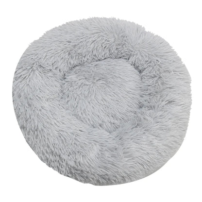 Round Dog Bed Winter Warm Cat Bed Plush Basket for Dog Washable Pet Bed for Small Medium Large Dog Sofa Cat