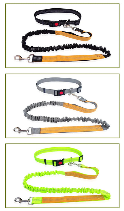 Hand Free Dog Leash for Pet Walking Running Jogging Adjustable Dog leash Waist Belt Chest Strap Traction Rope Dog Accessories