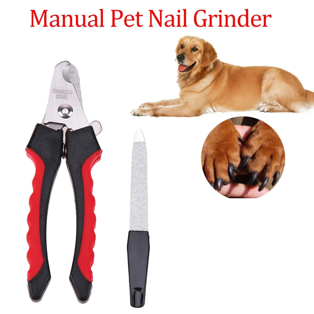 Electric Dog Nail Grinder Pet Nail Clipper USB Rechargeable Pet Nail Trimmers Painless with Polisher Wheel for Small/Large Pets