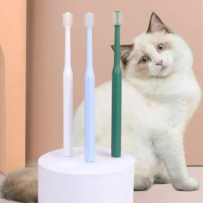 Cat Toothbrush Soft Hair Brush for Cats Mouth Cleaning Cat Brush for Teeth Cleaning Pet Grooming Cats Toothbrush Pet Products