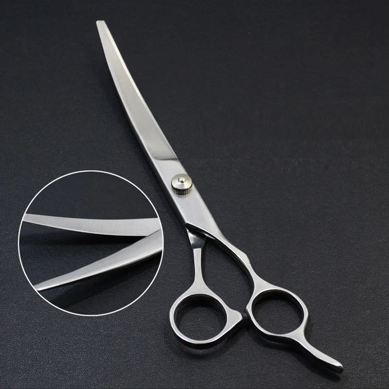 Pet Grooming Scissors Dog Hair Tool Set Professional Trimming Scissors Bent Scissors Teddy Haircutting Scissors Pet Clippers