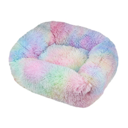 Rectangle Plush Dog Bed Winter Warm Mat Small Medium Big Pet Cat Dog Bed Kennel Puppy Sofacama Cat Cushion Pets Sofa Accessories