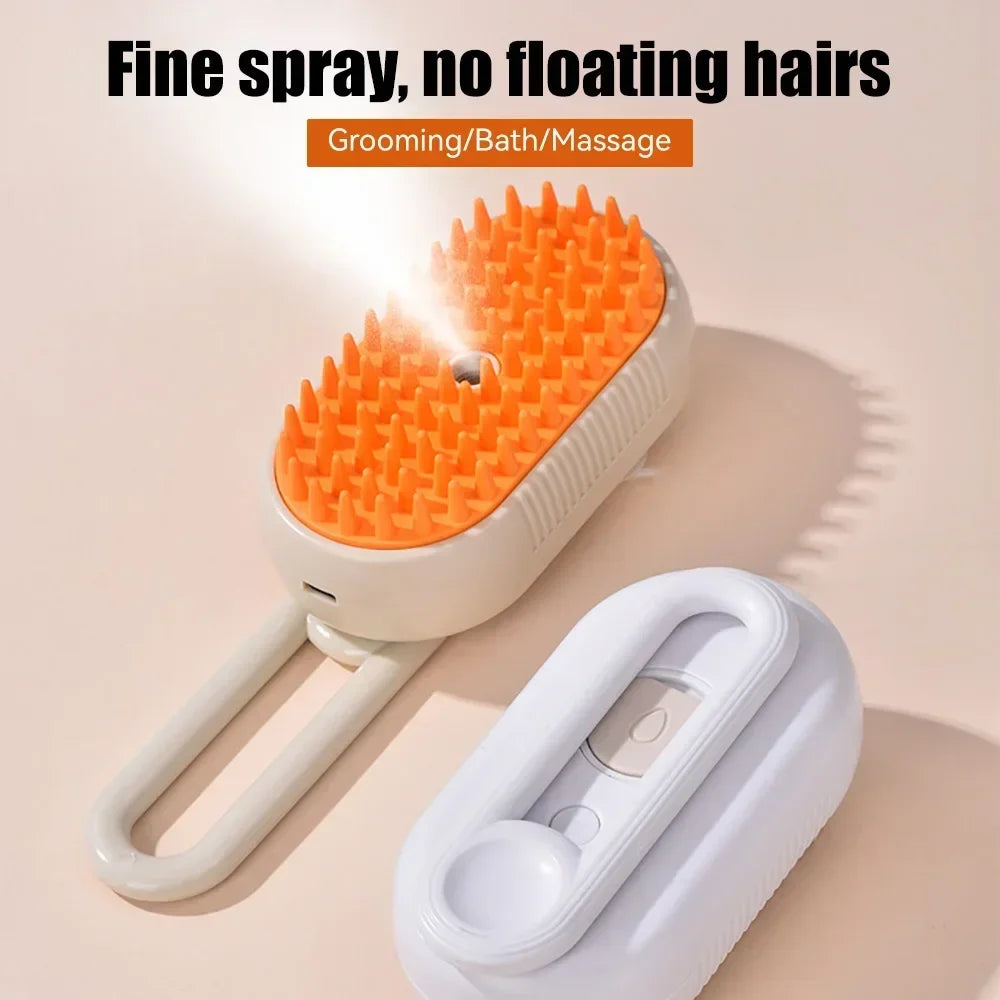 explosive pet comb Electric spray Massage comb for cats and dogs One-touch spray anti-flying massage Bath cat comb