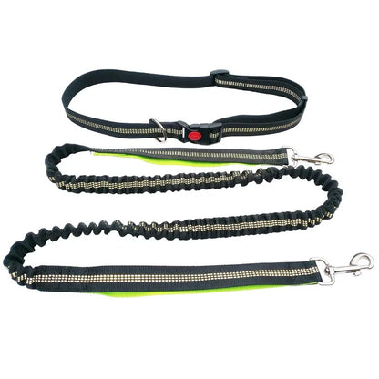 Hand Free Dog Leash for Pet Walking Running Jogging Adjustable Dog leash Waist Belt Chest Strap Traction Rope Dog Accessories