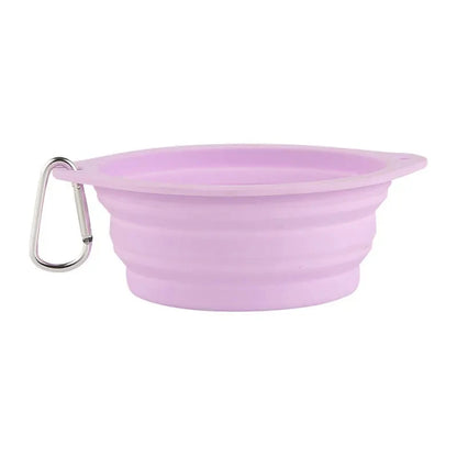 350/600ml Collapsible Dog Pet Folding Silicone Bowl Outdoor Travel Portable Puppy Food Container Feeder Dish Bowl Pet supplies