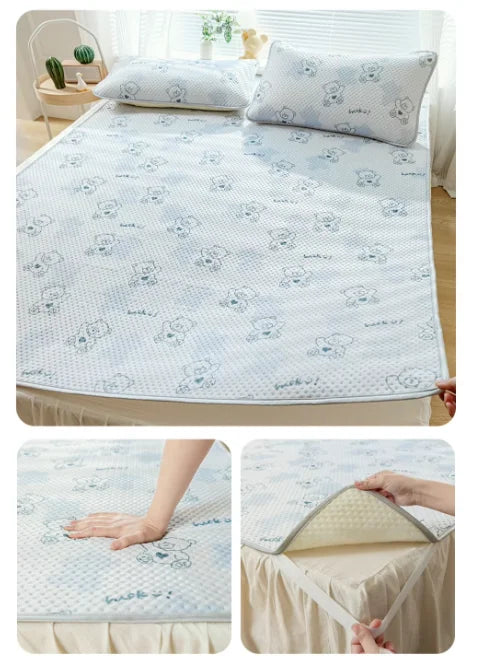 Bed Covers, Yanyangtian Summer cotton pad two-piece / three-piece cartoon series Cool and comfortable bed