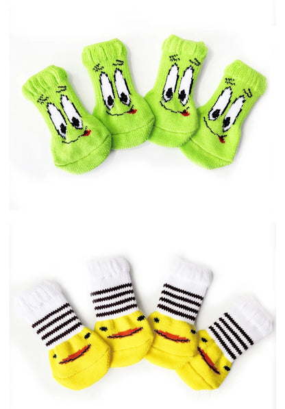 Cute Pet Socks Anti-Slip Knitted Cats Shoes Anti-scratch For Cats Shoes Thick Cat Claw Protection Accessories For Cats