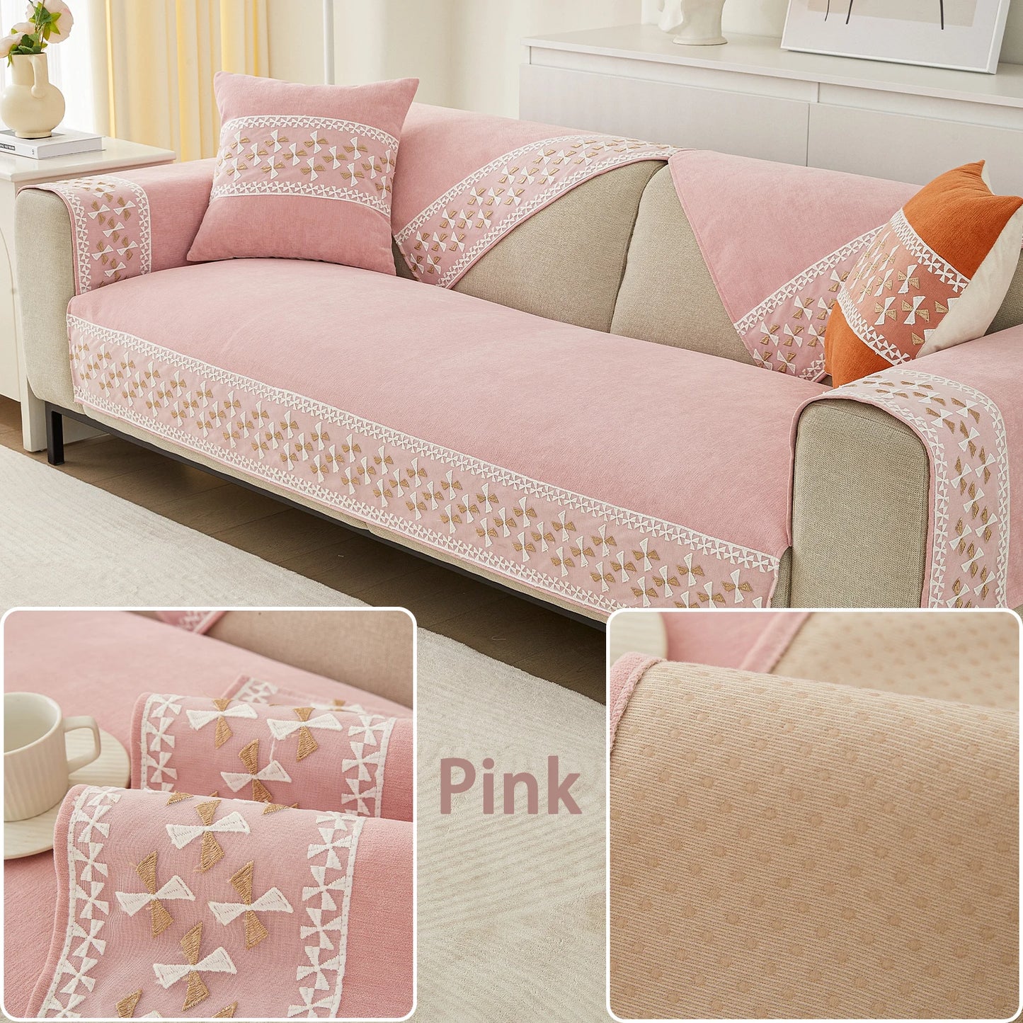 Chenier sofa cushion windmill lace four seasons general anti-slip cushion sofa cover simple modern sofa cloth cover