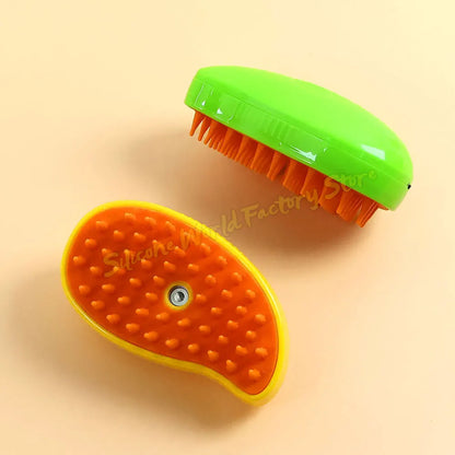 2025 Silicone World Cat Dog Pet Spray Massage Comb Electric Steam Brush Grooming 3 in 1 Pet Remove Tangles Loose Hair for Massage