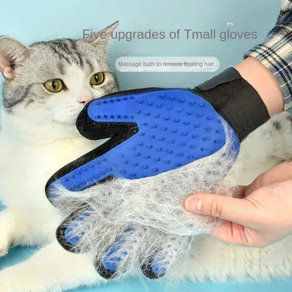 Silicone Pet Grooming Gloves Cats Hair Brush and Comb Gloves to Bathe Dogs Cleaning Hair Removal  for Dog Animal Use Supplies