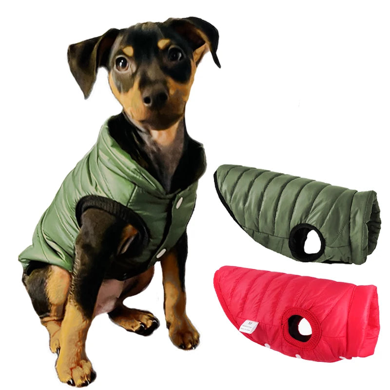 Dog Clothes, Warm Pet Dog Vest Jacket Autumn Winter Dog Clothes French Bulldog Chihuahua Clothing For Small Medium Dogs Cats Coat Pug Yorkie