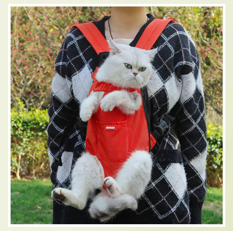 Portable Cat Bag Transporter Pet Outing Bag Travel Carrier Breathable Outcrop Pet Backpack Outdoor Comfort Dog Pet Moving Bag