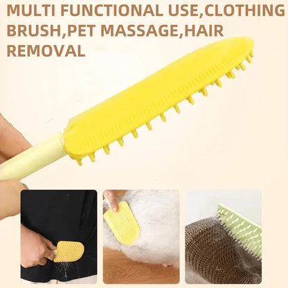 Efficient Cat Hair Remover Comb Dog Massage Comb Gentle Shedding Brushes Double-sided Hair Scraper Removal Comb Pet Supplies