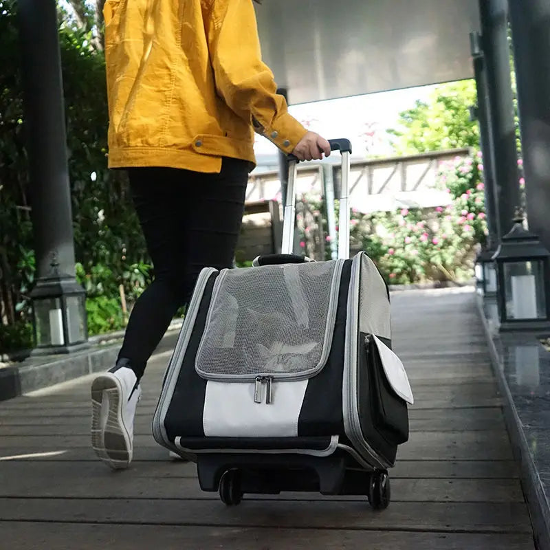 Aluminum Pet Trolley Case Dog Backpack Accessories Detachable Hotel Pull Rod Telescopic Luggage Handle Replacement Parts