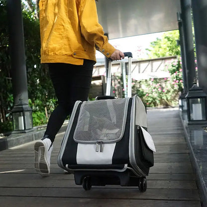 Aluminum Pet Trolley Case Dog Backpack Accessories Detachable Hotel Pull Rod Telescopic Luggage Handle Replacement Parts