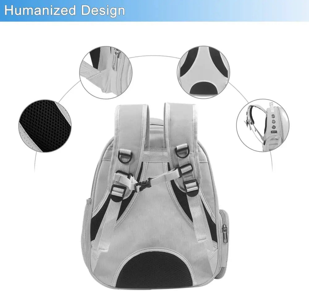 Pet Carrier Backpack Cat Carrier Shoulder Bag For Cats Breathable Cat Backpack Portable Transparent Space Capsule Pet Bag