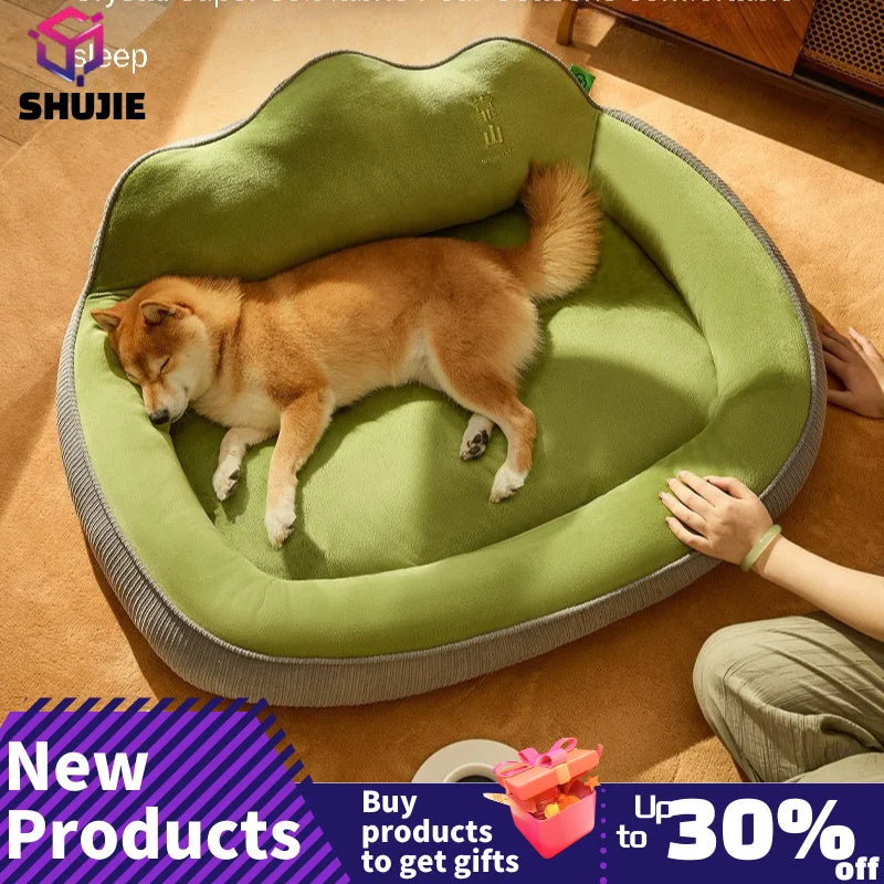 Kimpets Cat Bed Dog Pet Bed Kennel Non-Slip Winter Warm Small Dog Kennel Sleeping Removed Washed Soft Puppy Cushion Cat Supplies