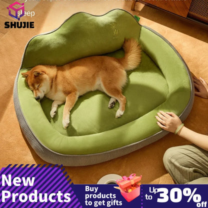 Kimpets Cat Bed Dog Pet Bed Kennel Non-Slip Winter Warm Small Dog Kennel Sleeping Removed Washed Soft Puppy Cushion Cat Supplies