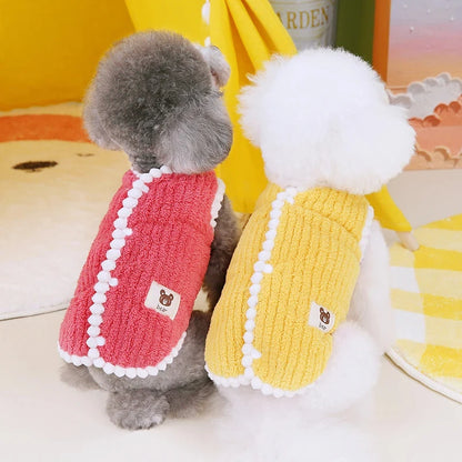 dog wear, Winter Warm Dog Coat Soft Fleece Pet Clothes for Small Dogs Cats Cute Puppy Jacket French Bulldog Chihuahua Yorkies Costume