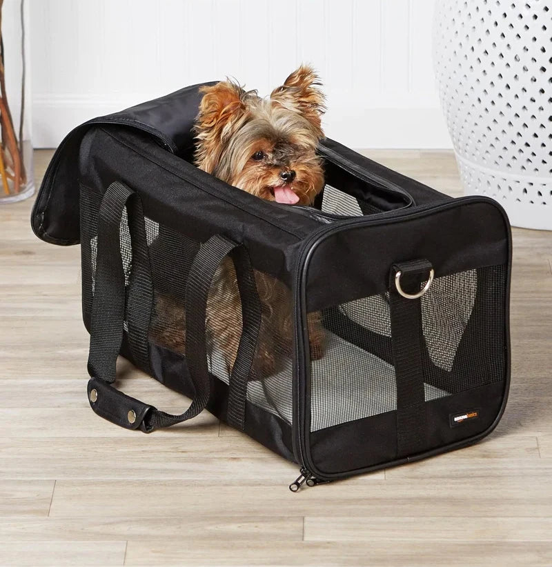 Dog Carrier Bag Soft Side Backpack Cat Pet Carriers Dog Travel Bags Collapsible Travel Pet Outing Bag