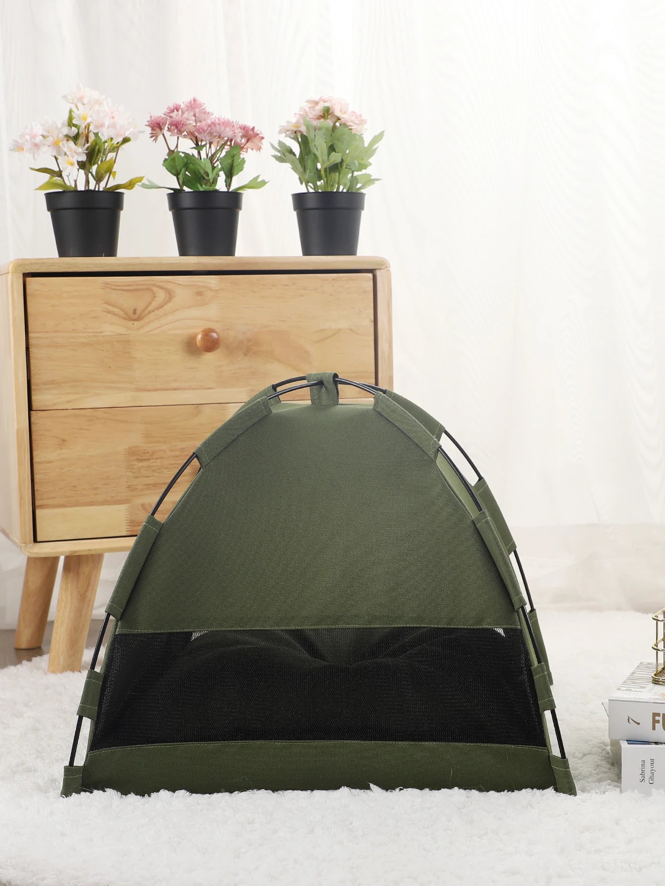 Pet Tent Bed Cats House Supplies Products Accessories Warm Cushions Furniture Sofa Basket Beds Winter Clamshell Kitten Tents Cat