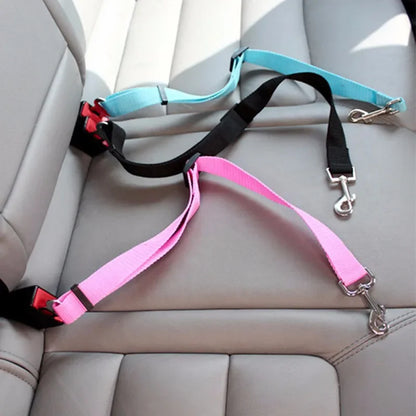 Adjustable Pet Car Seat Belt Pet Seat Vehicle Dog Harness Lead Clip Safety Lever Traction Dog Collars Dog Accessoires