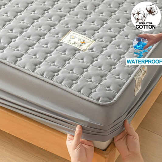 A-Class Waterproof and Antibacterial Mattress Protect Cover- Ultra Soft, Hypoallergenic, Ensure a Cozy and Safe Night's Sleep