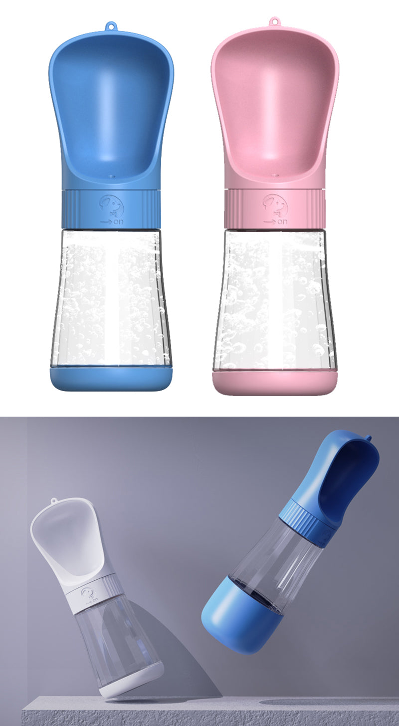2 In 1 Portable Dog Water Bottle For Small Large Dogs Cats Outdoor Walking Drinking Bowls Pet Feeder Puppy Chihuahua Supplies