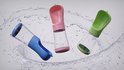 2 In 1 Portable Dog Water Bottle For Small Large Dogs Cats Outdoor Walking Drinking Bowls Pet Feeder Puppy Chihuahua Supplies