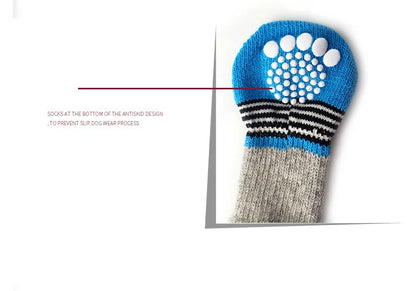 Cute Pet Socks Anti-Slip Knitted Cats Shoes Anti-scratch For Cats Shoes Thick Cat Claw Protection Accessories For Cats