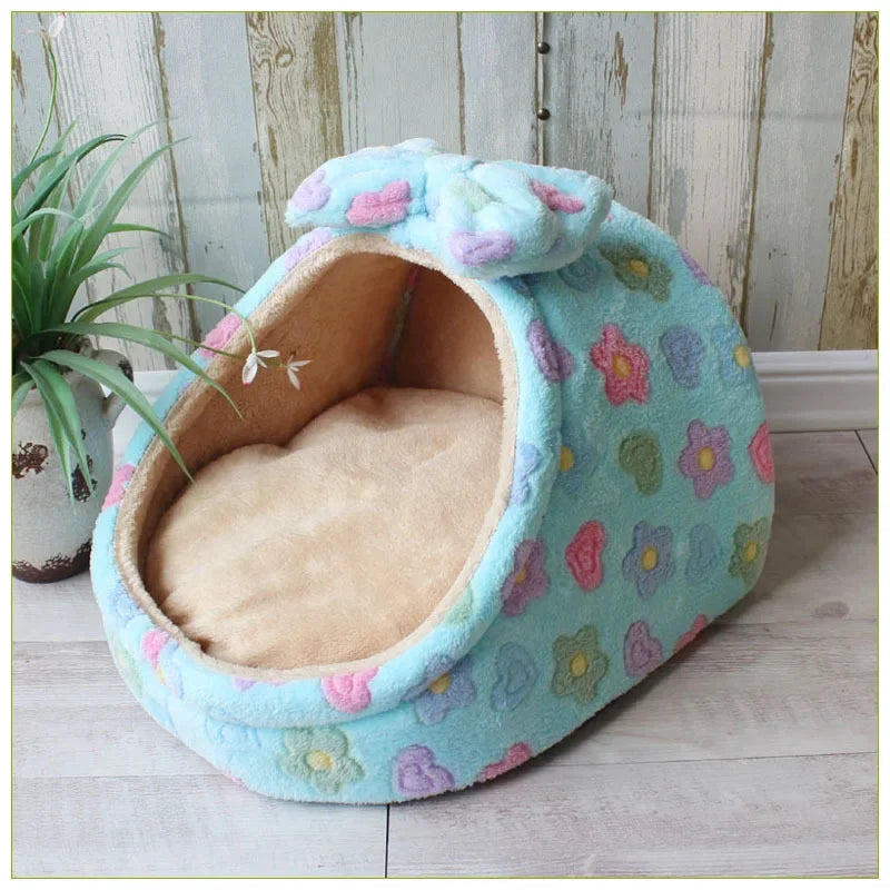 Pet Dog House Warm Dog Bed Kennel Soft Puppy Cushion Cat Nest Dogs Basket Chihuahua Teddy Bed For Small Medium Dogs Pet Supplier