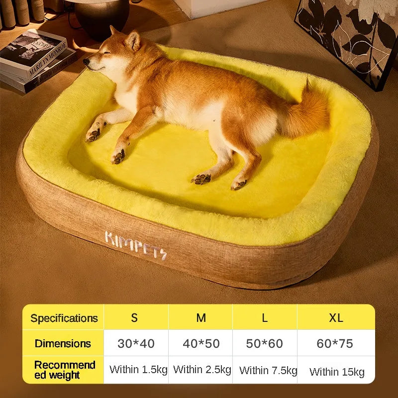 Kimpets Cat Bed Dog Pet Bed Kennel Non-Slip Winter Warm Small Dog Kennel Sleeping Removed Washed Soft Puppy Cushion Cat Supplies