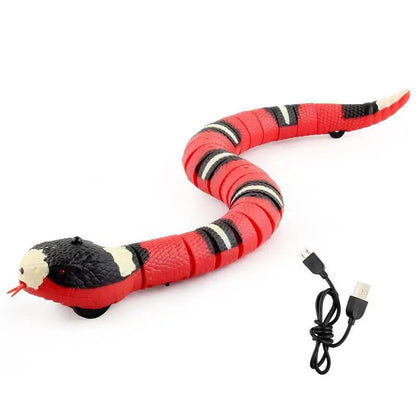 Smart Sensing Snake Cat Toys Electric Interactive Toys for Cats USB Charging Cat Accessories for Pet Dogs Game Play Toy