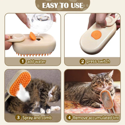 explosive pet comb Electric spray Massage comb for cats and dogs One-touch spray anti-flying massage Bath cat comb