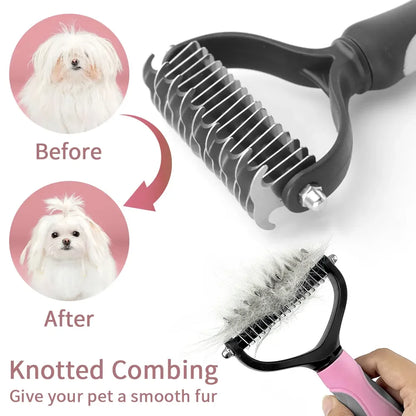 Dog Cat Hair Removal Comb Pet Long Hair Short Hair Pet Grooming Care Brush Trimming Dematting Brush Dog Pet Grooming Equipment