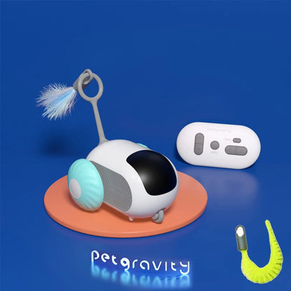 Pet Gravity Cat Smart Interactive Car Toy Automatic Moving Remote Mouse Indoor Kitty Ball Toys Controlled Car for Dogs Playing