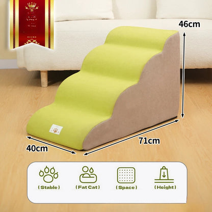 Pet 2/3 Step Stair Dog/Cat Ramp Ladder Memory Foam Sponge Dogs Sofa Removable and Washable Training Pet Ramp Stairs Pet Supplies