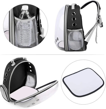 Cat Pet Carrier Backpack Transparent Capsule Bubble Pet Backpack Small Animal Puppy Kitty Bird Breathable Pet Carrier for Travel