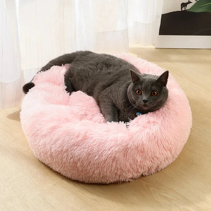 Round Cat Beds House Soft Long Plush Best Pet Dog Bed For Dogs Basket Pet Products Cushion Cat Bed Cat Mat Animals Sleeping Sofa