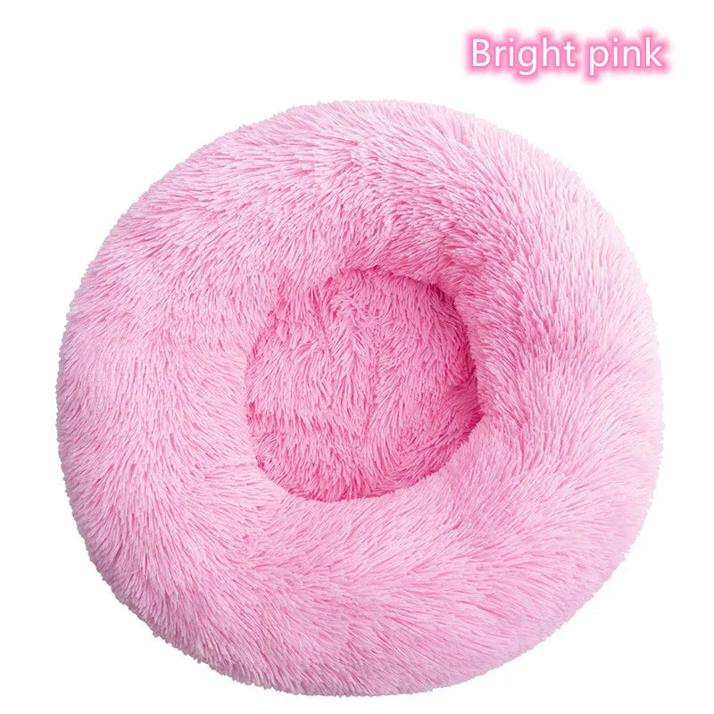 Super Soft Pet Cat Bed Plush Full Size Washable Calm Bed Donut Bed Comfortable Sleeping Artifact Suitable For All Kinds Of Cats