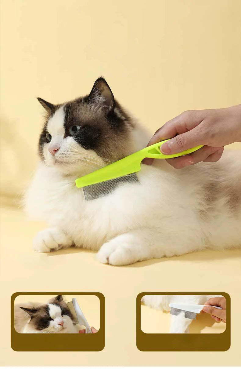 Pet Flea Comb Dog Cat Grooming Care Comb Cat Hair Removal Massage Comb Pet Grooming Portable Tools