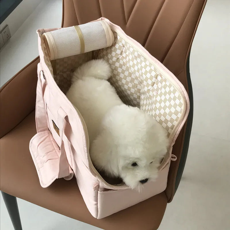 Portable Pet Cat ShoulderHandbag Pet Dog Carrier Bag Car Seat Nonslip Dog Carriers Safe,Puppy Cat Pet Bed Chihuahua Pet Products