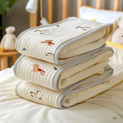 Bed Covers, Yanyangtian Summer cotton pad two-piece / three-piece cartoon series Cool and comfortable bed