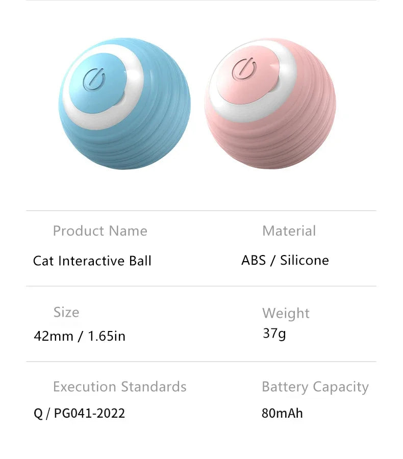 Spin Ball Things for Cats Toys Electric Interactive USB Charging Cat Ball Toy Cat and Dog Accessories Pet Cat's Supplies Home